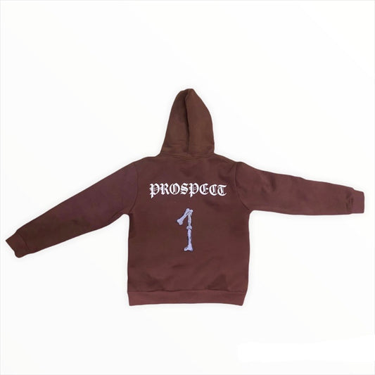 N.1.P Rhinestone Hoodie Mocha