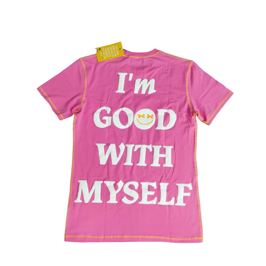 "I'm Good With Myself Tee" Pink