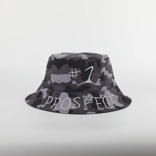 Grey Camo Reversible Bucket Hat